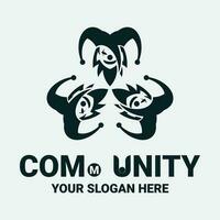 Community, network and social icon vector