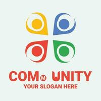 Community, network and social icon vector