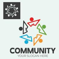 Community, network and social icon vector