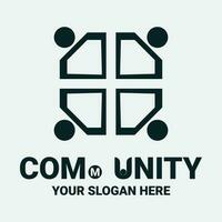 Community, network and social icon vector