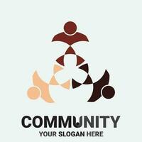 Community, network and social icon vector