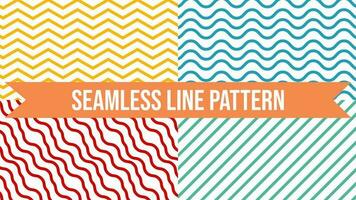 Seamless Line Pattern vector