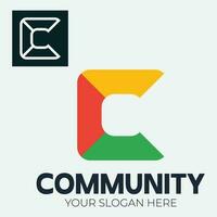 Community, network and social icon vector