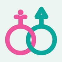 gender illustration logo. vector