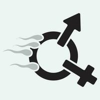 gender illustration logo. vector