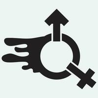 gender illustration logo. vector