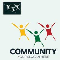 Community, network and social icon vector