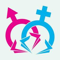 gender illustration logo. vector