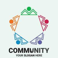 Community, network and social icon vector