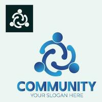 Community, network and social icon vector