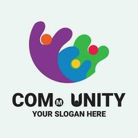 Community, network and social icon vector