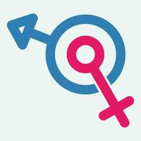 gender illustration logo. vector