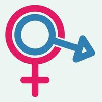 gender illustration logo. vector