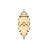 Ramadan lamp in arabic style. Cartoon vector illustration design