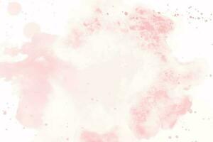 Abstract pink watercolor background. Pastel soft water color pattern vector
