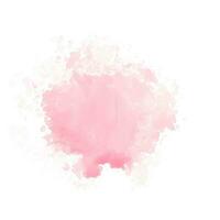 Abstract pink watercolor water splash. Vector watercolour texture in rose color