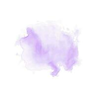 Abstract purple watercolor water splash. Vector watercolour texture in violet color