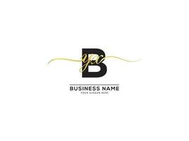 mínimo firma byx logo letra diseño para negocio vector