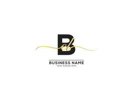 Initial BEL Signature Letter Logo Design vector