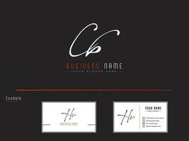 Initials Cb Luxury Letter Logo, Signature CB Logo Letter Vector