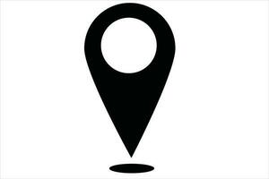 Location, pin, pointer icon map gps pointer mark vector