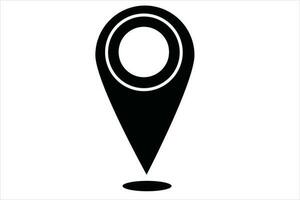 ubicación, alfiler, puntero icono mapa GPS puntero marca vector