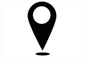 ubicación, alfiler, puntero icono mapa GPS puntero marca vector