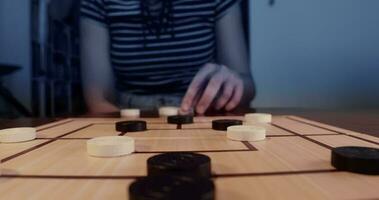 Playing Nine Men's Morris Board Game video