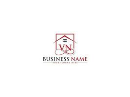 Unique Real Estate Vn Logo Vector, Luxury Property VN Building Logo Icon vector