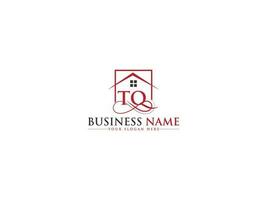 Modern Luxury Tq House Logo, Unique Real Estate TQ Logo Icon Vector Stock