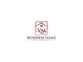 Unique Real Estate Vm Logo Vector, Luxury Property VM Building Logo Icon vector