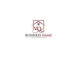 Unique Real Estate Vq Logo Vector, Luxury Property VQ Building Logo Icon vector