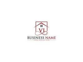 Unique Real Estate Vi Logo Vector, Luxury Property VI Building Logo Icon vector
