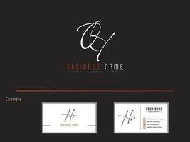 Luxury Qt Signature Logo, Mininamlist Signature QT Logo Letter Vector