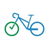 Bicycle logo icon design vector