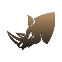 Rhino logo icon design vector