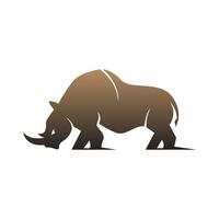 Rhino logo icon design vector