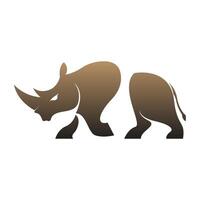 Rhino logo icon design vector