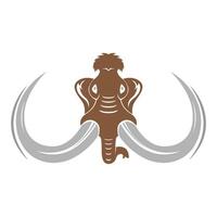 Mammoth logo icon design vector