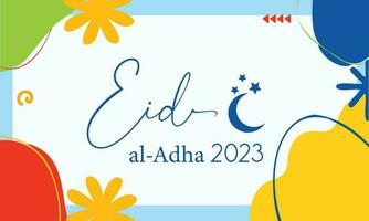 Eid al adha 2023 background design vector