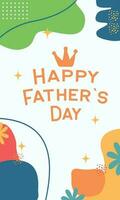 Father's Day poster or banner template vector