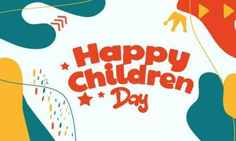 children's day composition vector design