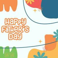 Father's Day poster or banner template vector