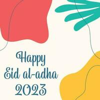 Eid al adha 2023 background design vector