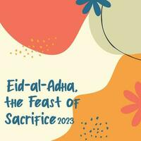 Eid al adha 2023 background design vector