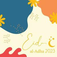 Eid al adha 2023 background design vector