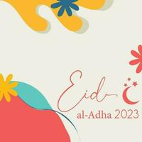 Eid al adha 2023 background design vector