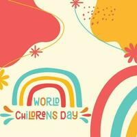 children's day composition vector design