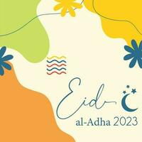 Eid al adha 2023 background design vector