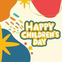 children's day composition vector design